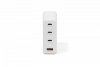 Ładowarka sieciowa/zasilacz USB GaN 140W, 3x USB-C, 1x USB-A, Biała